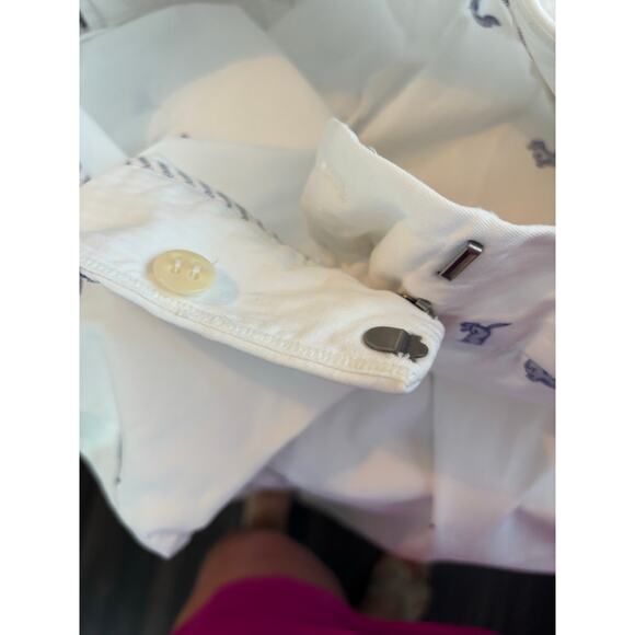 Talbots Heritage Chino  Pants Size 14 Stretch Embroidered Dachshund Dogs - Picture 4 of 13